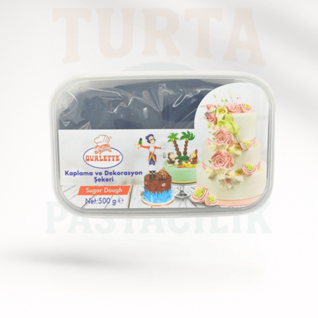 OVALETTE ŞEKER HAMURU SİYAH 500 GR