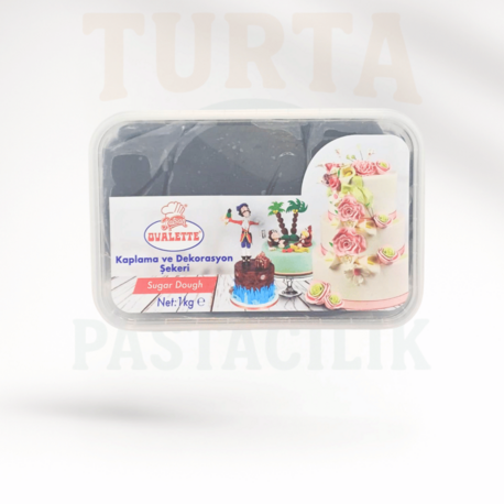 OVALETTE ŞEKER HAMURU SİYAH 1 KG