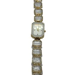 Swarovski model taşlı bayan saati (Gold)