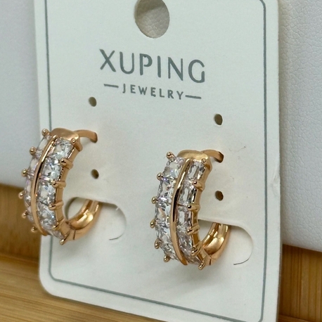 XUPİNG TAŞLI HALKA KÜPE