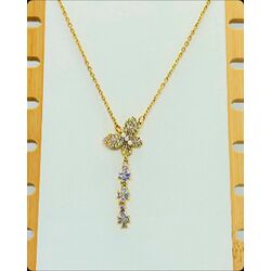 Çelik Gold Kelebek kolye