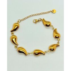 Çelik Gold Damla Bileklik 