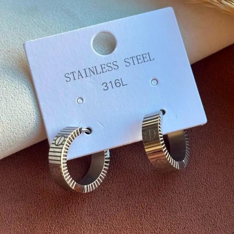 Çelik Silver Küpe