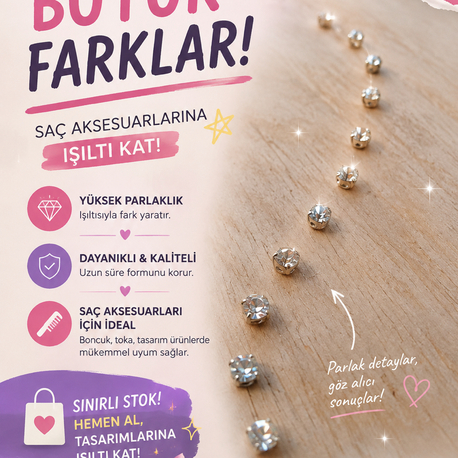 Beyoğlu Taşı Saç Boncuğu 