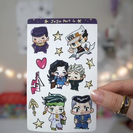 Jojo part 4 sitcker sheet
