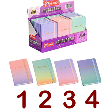 Mikro Çizgili Not Defteri – A6 | Kalın Kapak | 80 Yaprak | 80 g/m² | 2’li Set