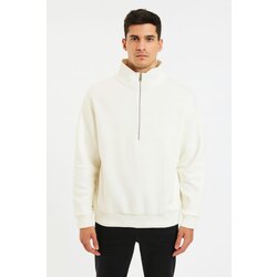 Oversize Yarım Fermuarlı Sweat