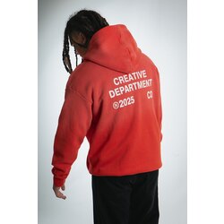  Oversize 3 İplik Şardonlu Creative Department Hoodie
