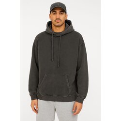 Asit Yıkamalı Basic Oversize Hoodie