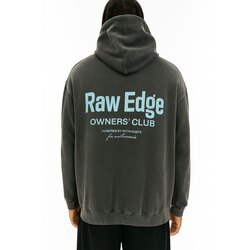 Oversize 3 İplik Asit Yıkamalı Hoodie
