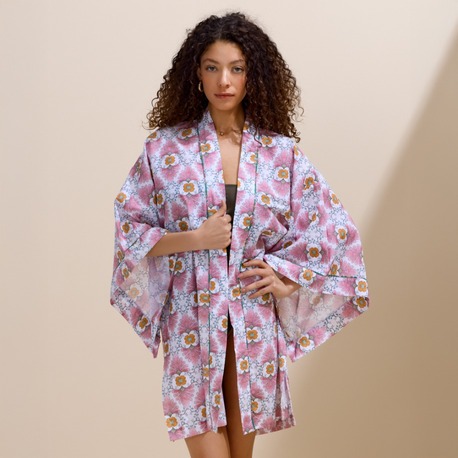 Tangier Pembe Kimono 