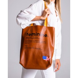 ubun2bag Kadın Shopper Tote Sack Çanta Hakiki Deri Napa Taba (RFID Koruma)