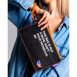 ubun2bag Kadın Clutch Çanta Hakiki Deri Floater Koyu Kahverengi (RFID Koruma)