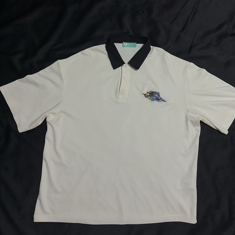 Zeka Drip Nakış İşlemeli Siyah Yaka Polo T-shirt 