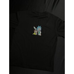 Rick And Morty Nakış İşlemeli Oversize T-shirt