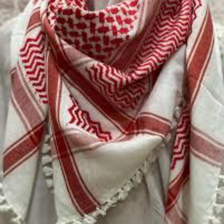 Unisex Filistin Çefye Yöresel Şal, Arap Şalı