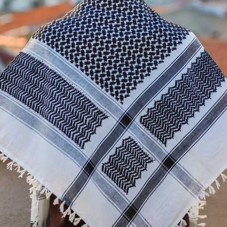 Unisex Filistin Çefye Yöresel Şal, Arap Şalı