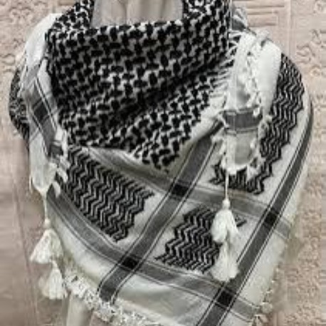 Unisex Filistin Çefye Yöresel Şal, Arap Şalı