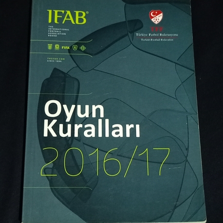2016/17 IFAB Futbol Oyun Kuralları Kitabı