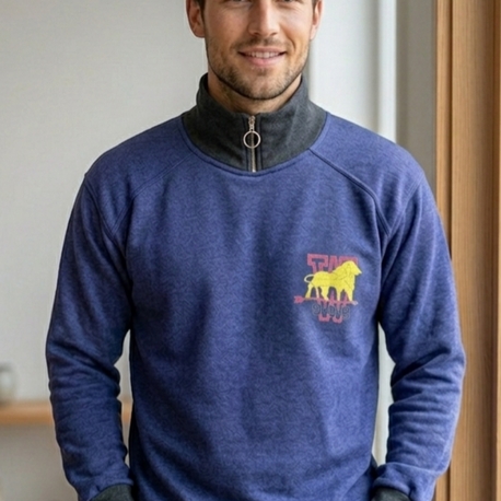 Y2K Vintage Fermuarlı Sweatshirt