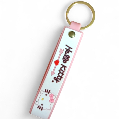 Pembe Hello Kitty Silikon Anahtarlık