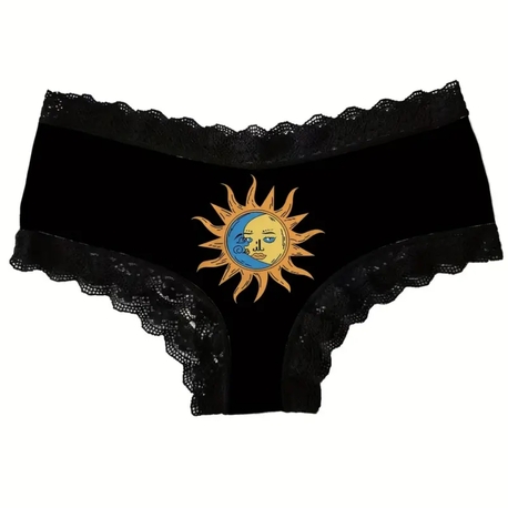 Gotik Tarz Güneş Desenli İç Çamaşırı