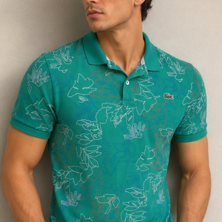 Lacoste Desenli Polo Yaka Tişört