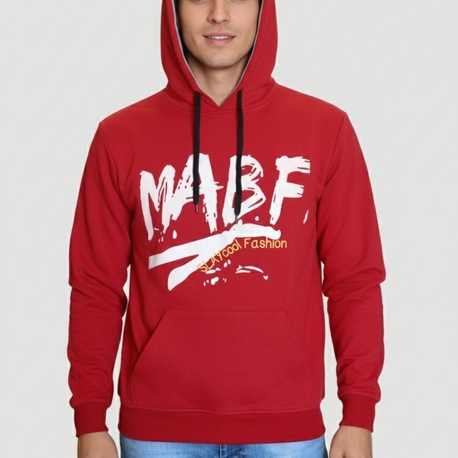 Mabf İthal Kapüşonlu Baskılı Sweatshirt