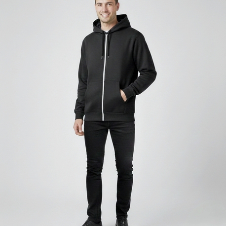 Kapüşonlu Fermuarlı Unisex Sweatshirt