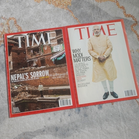 TIME Mayıs 2015 Seti (Narendra Modi Özel & Nepal Depremi)