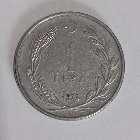 1 Lira Hatıra Madeni Para (1973)