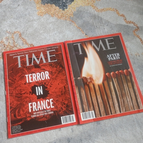 TIME Ocak 2015 Paris Saldırıları Seti (Charlie Hebdo Özel - 2 Sayı)