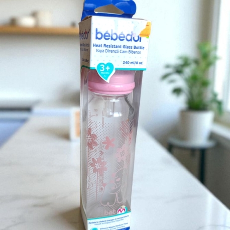 Bebedor Isıya Dayanıklı Cam Biberon