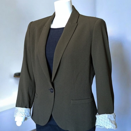 Zara Haki Yeşil Blazer Kadın Ceket