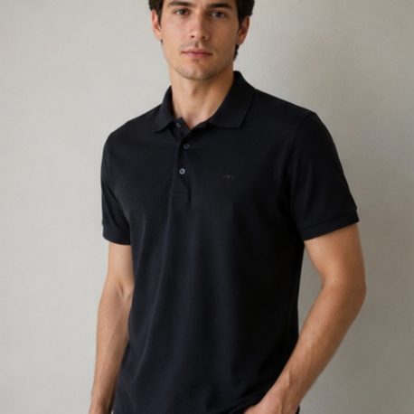 Siyah Polo Yaka T-Shirt
