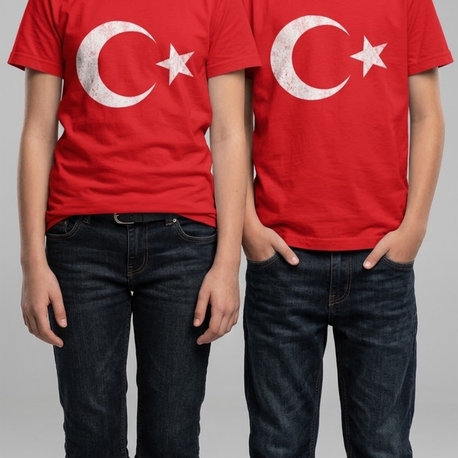 Türk Bayraklı Unisex Tişört
