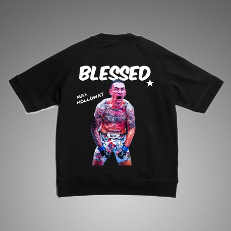 Max Holloway Tshirt Oversize Siyah 