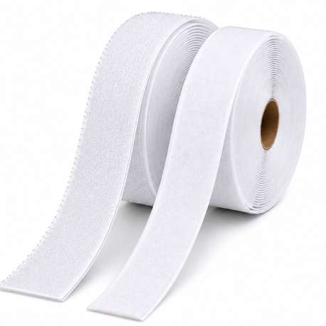 5 CM BEYAZ ÇIRT BANT – ERKEKLİ (KANCA) + DİŞİLİ (HAV)