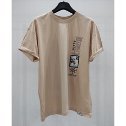 Jacey Ön Arka Baskılı Oversize T-shirt 