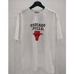 Chicago Ön Arka Baskılı Oversize T-shirt 