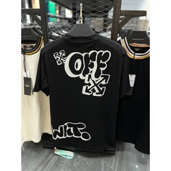 Off-White Black Cotton Tee 