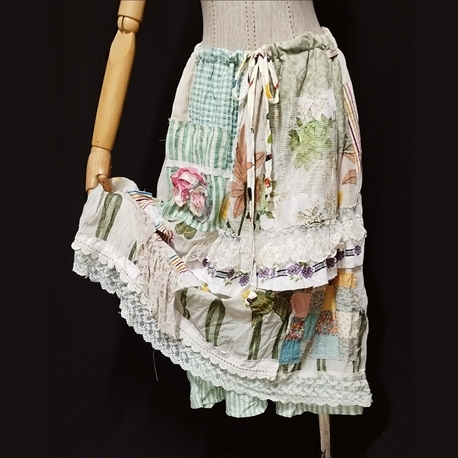 VİNTAGE PATCHWORK TASARIM ETEK 