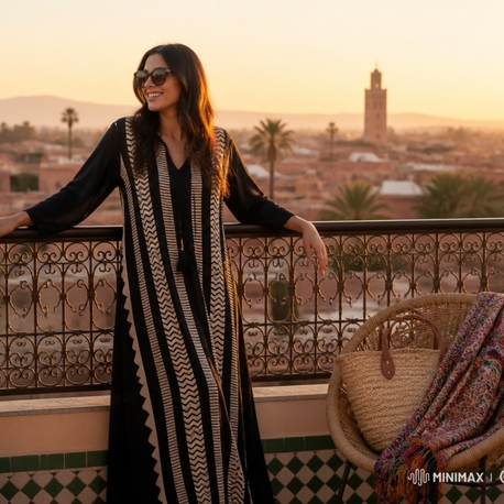 BAHARLIK KAFTAN ELBİSE