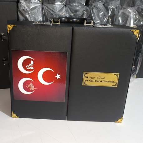 109'ADETLİ ŞİFRE KİLİTLİ ÜÇ HİLLALLİ ÖZEL İSİMLİ TESBİH KOLEKSİYON ÇANTASI 