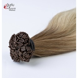 Mikro Kaynak Ombre Saç Türk Saçı 160Ad 100Gr 06gr 55cm Virgin Remy Fusion Hair Extensions Ombre 