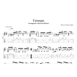 Fırtınam Fingerstyle Tab/Nota