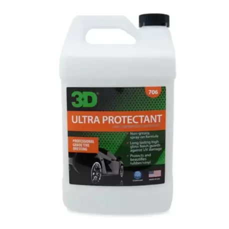 3D Ultra Protectant Lastik ve Vinil Parlatıcı 1/2-1/4 Konsantre 3.79LT