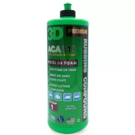 3D ACA 510 Premium Rubbing Compound Agresif Kalın Pasta 1Lt