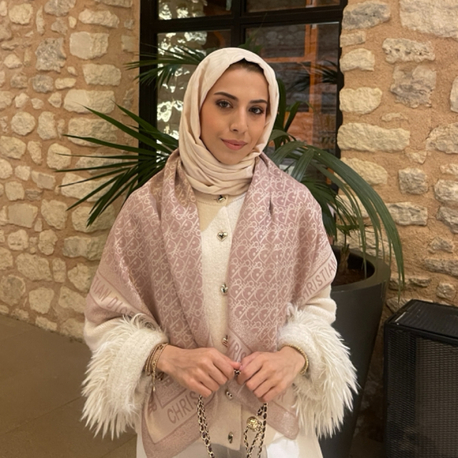 DİOR 100x100 İpek Koton Eşarp 