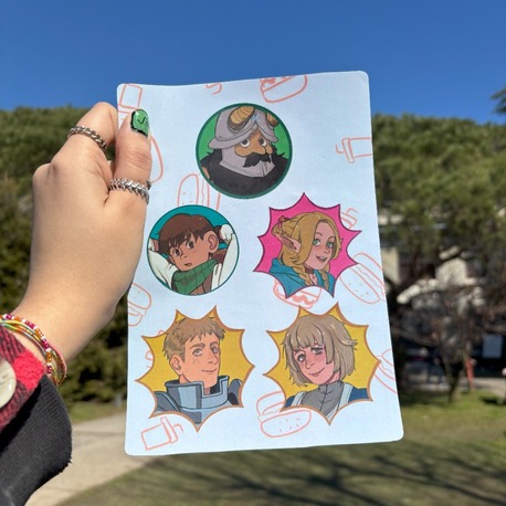Dungeon Meshi Sticker Sheet A5